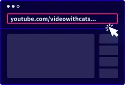 Copy & paste the YouTube Video URL